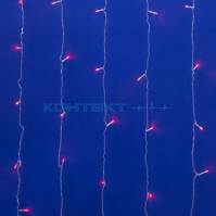 Гирлянда LED Занавес 3х2, 240LED красный, UNIEL