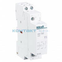 Контактор мод. 1НО+1НЗ 25А, 1Р, 220в, МК-103, DEKraft