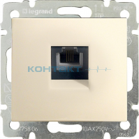774338 Розетка TF 1-гн крем *LEGRAND VALENA*