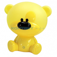 Светильник настольный KD-896 Мишка жёлтый, дим. 3W USB, Camelion