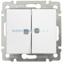 774428 Выключ. 2-кл бел с подс *LEGRAND VALENA*