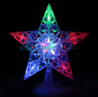 Гирлянда LED звезда на ёлку 10led RGB KOC-STAR