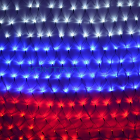 Гирлянда LED Сетка 2,4х1, 360LED флаг РФ, Apeyron