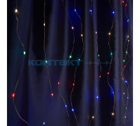 Гирлянда LED Занавес 2х2, 240LED мультм, USB, ДУ, Feron
