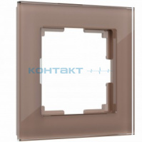 Рамка 1я, стекло Favorit латте, W0011142, Werkel