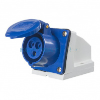 Розетка нар. уст.32А 2Р+Е 220В IP44 (123)