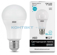 Лампа Gauss LED Elementary А60 12W E27, 4100k