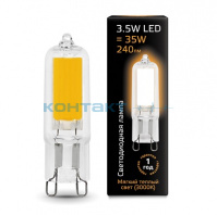 Лампа Gauss LED G9 3.5W 220V, 3000k