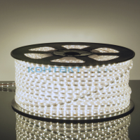Лента LED 220V, 12*7, 9.6w/m, IP68 Белый, Ecola