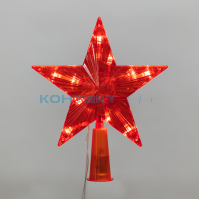 Гирлянда LED звезда на ёлку красная 10LED, Apeyron