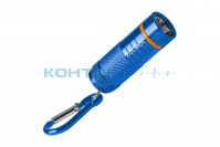 Фонарь КОСМОС KOC205B, брелок 1W 65lm, 4*LR44, карабин