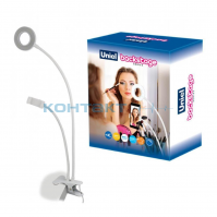 Кольцевая LED лампа штатив, 8W, пульт, USB, 3-4-6к, ULK-F51, Uniel