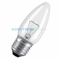 Свеча E27 гладкая прозрачная, 60w, Navigator