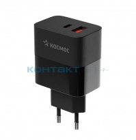 Блок питания USB 220V-5V, 3100mA 30W, KHCH30W, Космос