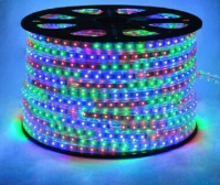 Лента LED 220V, 16*8, 8.6w/m, IP68 многоцветный, Ecola