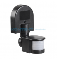 Датчик движения ДД 008 чёрный, 180гр, 12м 1100W IP44, IEK