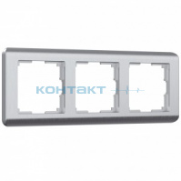 Рамка 3я, Stream серебряный, WL12 W0032106, Werkel