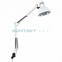 Светильник на струбцине KD-312 белый Е27, Camelion