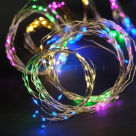 Гирлянда LED Нить роса 1,5м, 30LED мульти, 3*АА, Космос