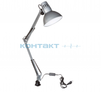 Светильник на струбцине KD-312 серебро Е27, Camelion