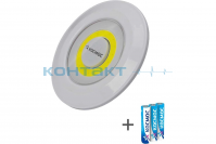 Фонарь КОСМОС KOC308B, кемпинг 3W COB 150lm, 3*AAA