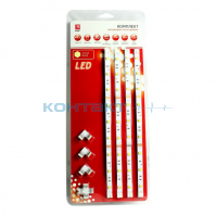 LEDлента в сборе 5050, 7,2LED/m, Тёплая, 4*0,3м, IP65