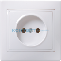 Розетка 1я c/у б/з 10А, Кварта, IEK
