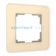 Рамка 1я, стекло Elite айвори, W0012443, Werkel