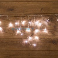 Гирлянда LED бахрома Айсикл 1,8м, белый (255-015)