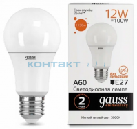 Лампа Gauss LED Elementary А60 12W E27, 3000k