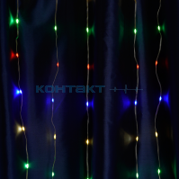 Гирлянда LED Занавес водопад 2х2, 200LED, мульти, Feron