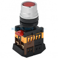 Кнопка ABLFS-22 1з+1р красная