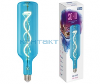 Лампа LED SOHO 5W, E27, синяя колба, Uniel