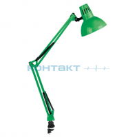 Светильник на струбцине KD-312 зелёный Е27, Camelion