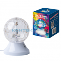 Диско-проектор, 3,5W d10см, RGB, Volpe ULI-Q311