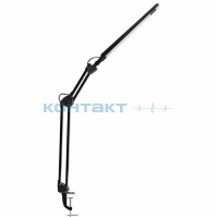 Светильник на струбцине KD-821 чёрный, LED 8W, Camelion