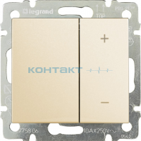 774174 свет рег 60-600Вт крем *LEGRAND VALENA* 4кн