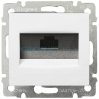 774230 Розетка комп 1-гн бел (RG45)5кат*LEGRAND