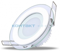 Светильник Downlight LED d100, 6W, 6k, стекло, Leek