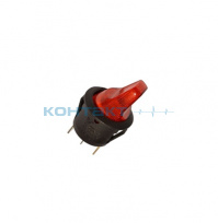 Тумблер круглый с подсветкой, 220V, d19мм