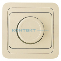 Диммер с подсветкой 600W, крем, 25011, Mimoza Makel