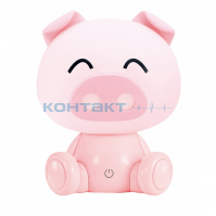 Светильник настольный KD-891 Свинка 3W 4000k, Розовый USB, Camelion