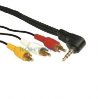 Шнур Стерео 3,5мм 4с - 3RCA  1,5м.