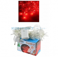 Гирлянда LED Нить  8,8м 80LED красный, Kосмос