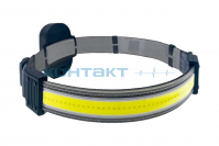 Фонарь КОСМОС налобный КОС521, COB 5W, 3*AAA
