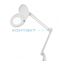 Лупа на струбцине 127мм 22W 3D с крышкой белый, 31-0202 Rexant