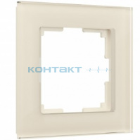 Рамка 1я, стекло Favorit молочный, W0011141, Werkel