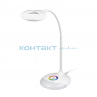 Светильник настольный TLD-535, LED 4W, аккум., бел., RGB, Uniel