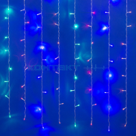 Гирлянда LED Занавес 1,5х1,5, 160LED мульти, UNIEL