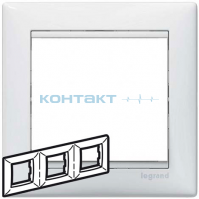 774453 рамка 3-мест бел гориз *LEGRAND VALENA*